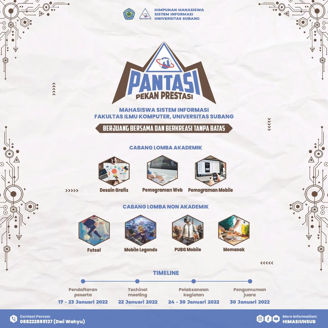 Kegiatan PANTASI (Pekan Prestasi) yang bertema 