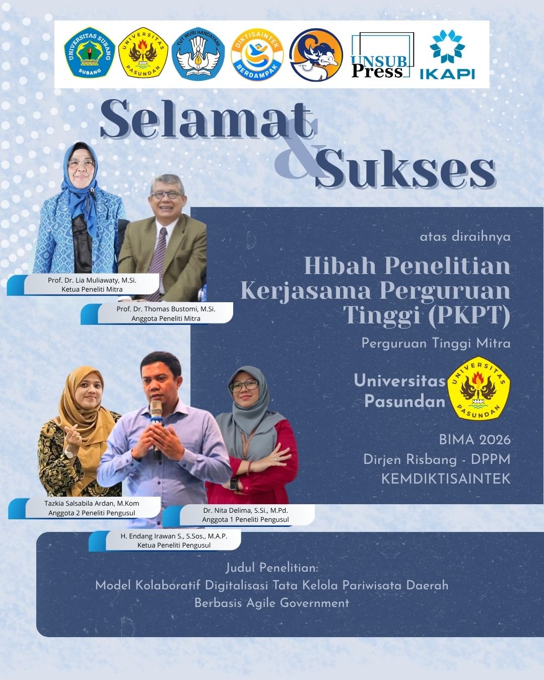 Hibah Penelitian Kerjasama Perguruan Tinggi (PKPT)