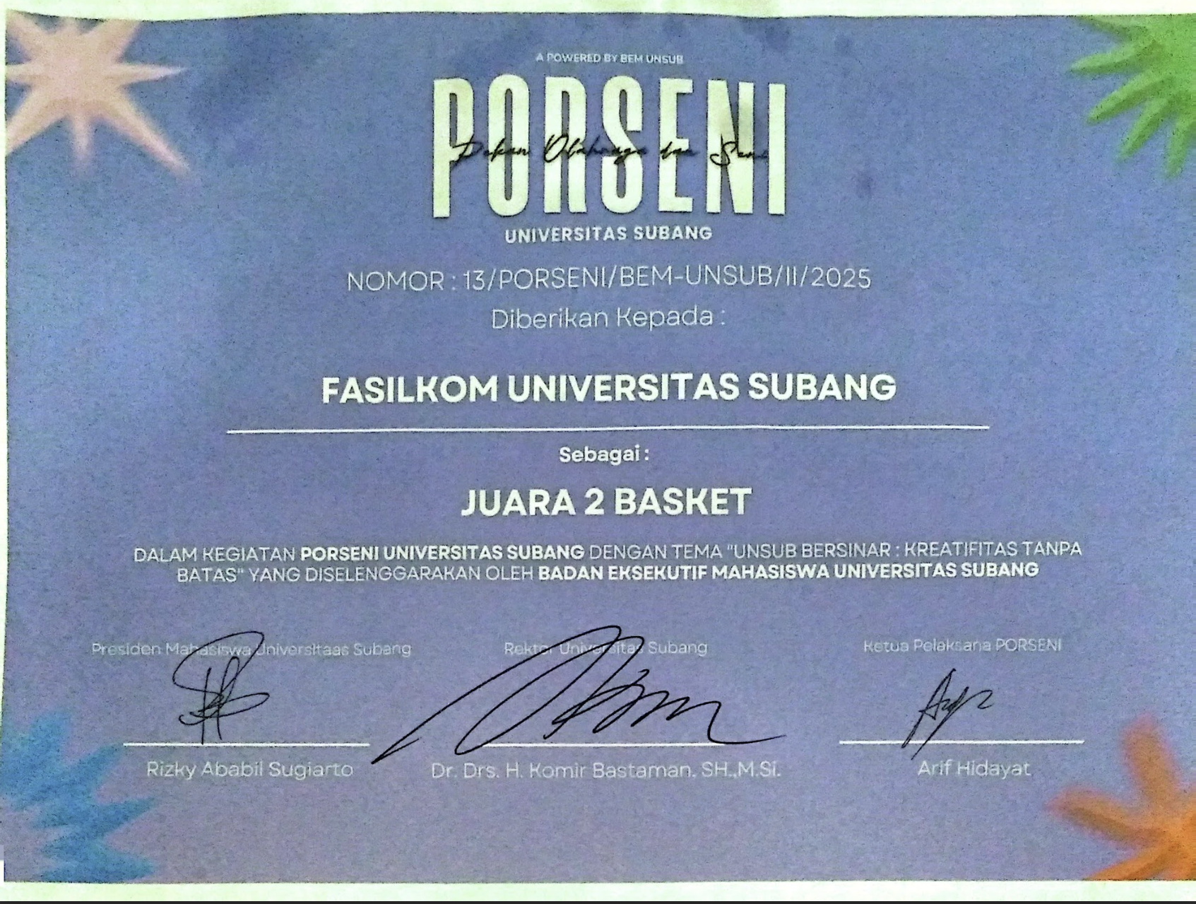 Juara 2 Basket