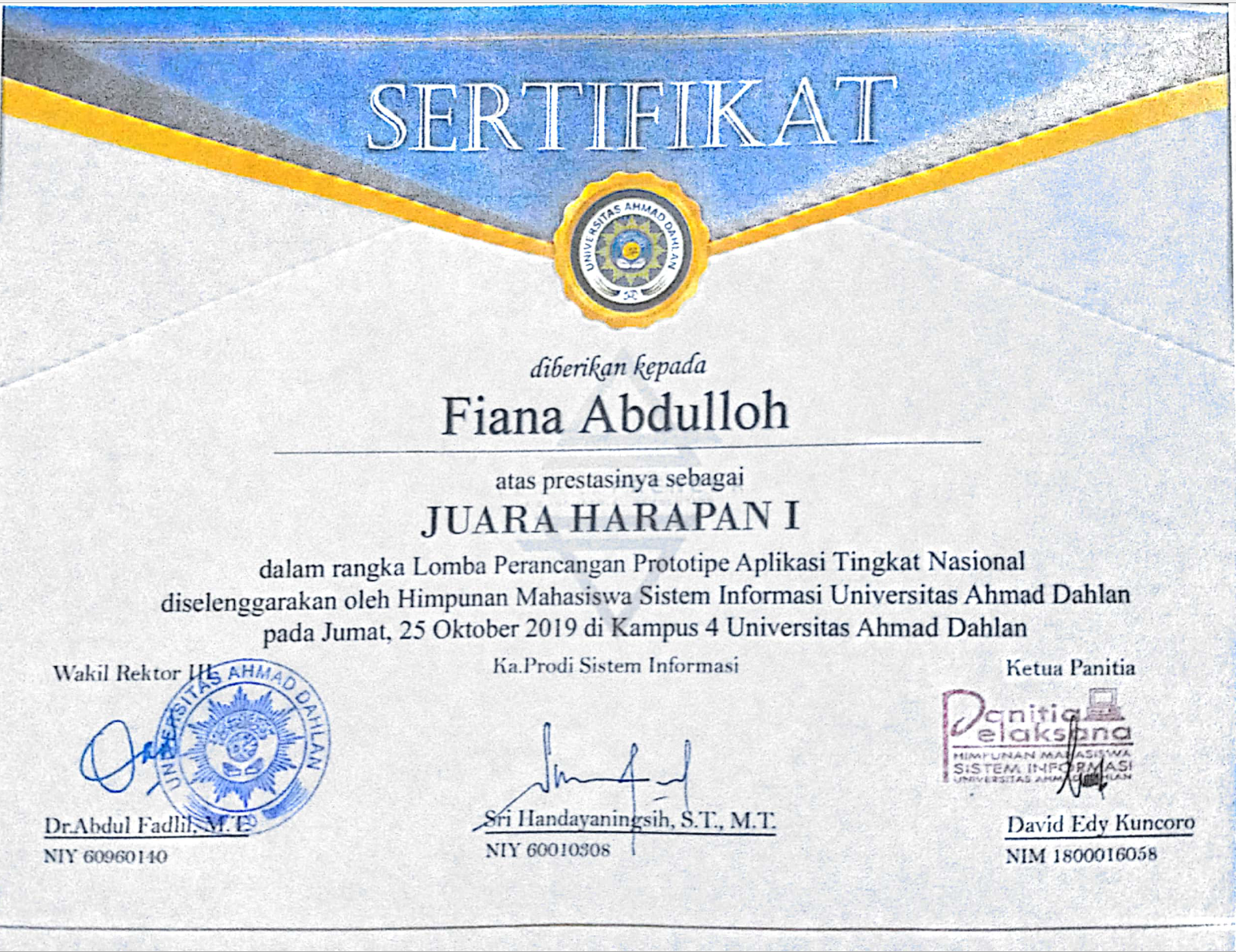 Juara Harapan 1