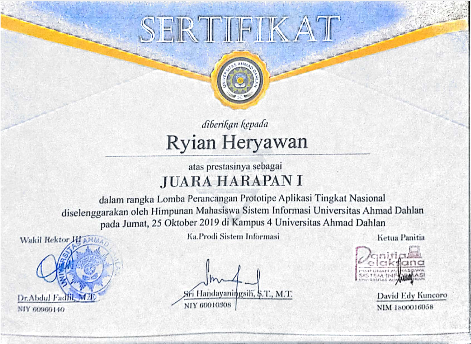Juara Harapan 1