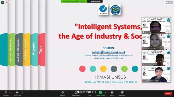 Webinar Intelligent Systems, The Age of Industry and Society